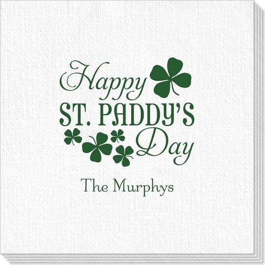 Happy St. Paddy's Day Deville Napkins